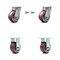 Service Caster 4 Inch Kingpinless Poly on Aluminum Wheel Caster Swivel Locks 2 Rigid SCC, 2PK SCC-KP30S420-PAR-BSL-2-R-2 - alternate 1